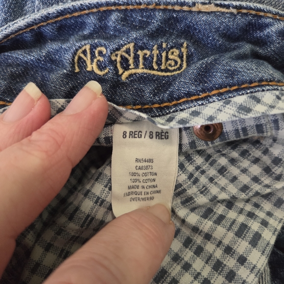 American Eagle Outfitters Light Blue Straight Leg Jeans - Picture 5 of 5